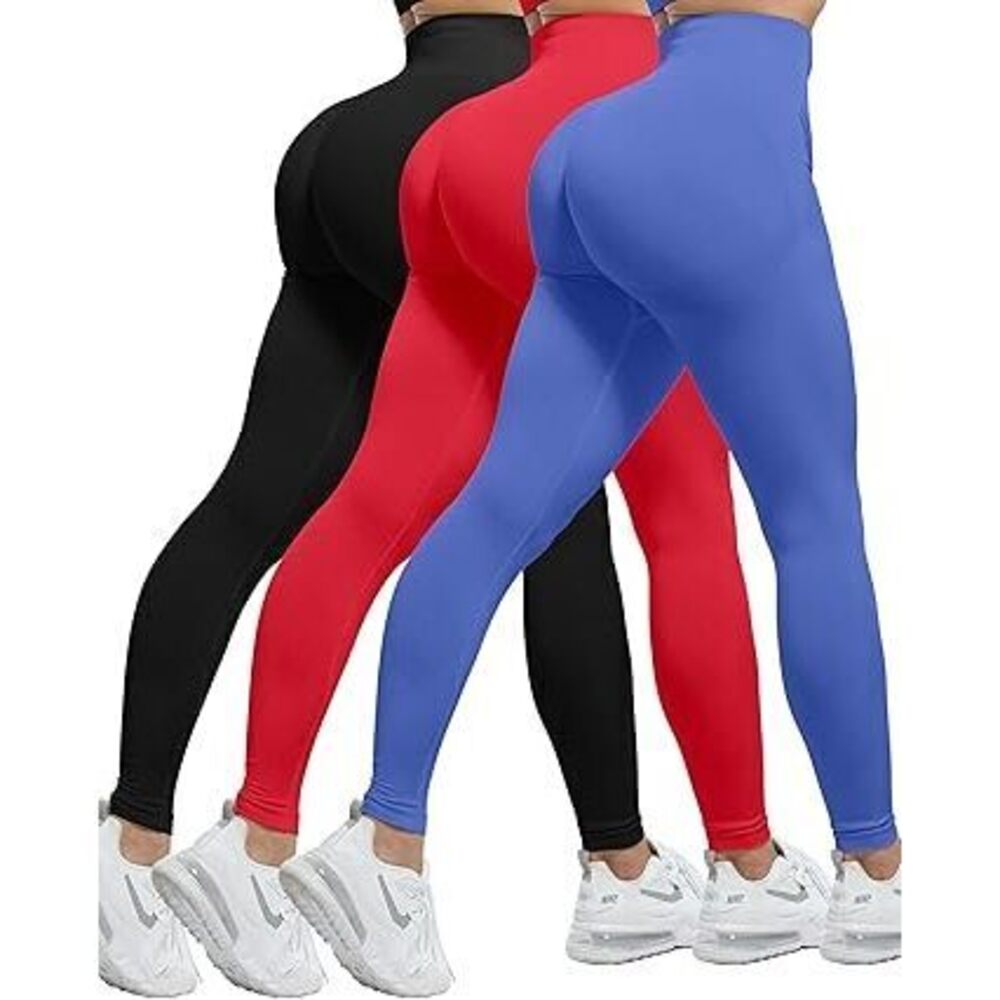 Workout Leggings Sets For Women, Gym Scrunch Butt Butt Lifting Seamless Leggings